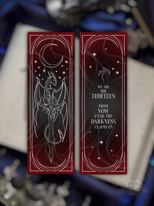 The Thirteen - exclusive foiled Throne of Glass bookmark