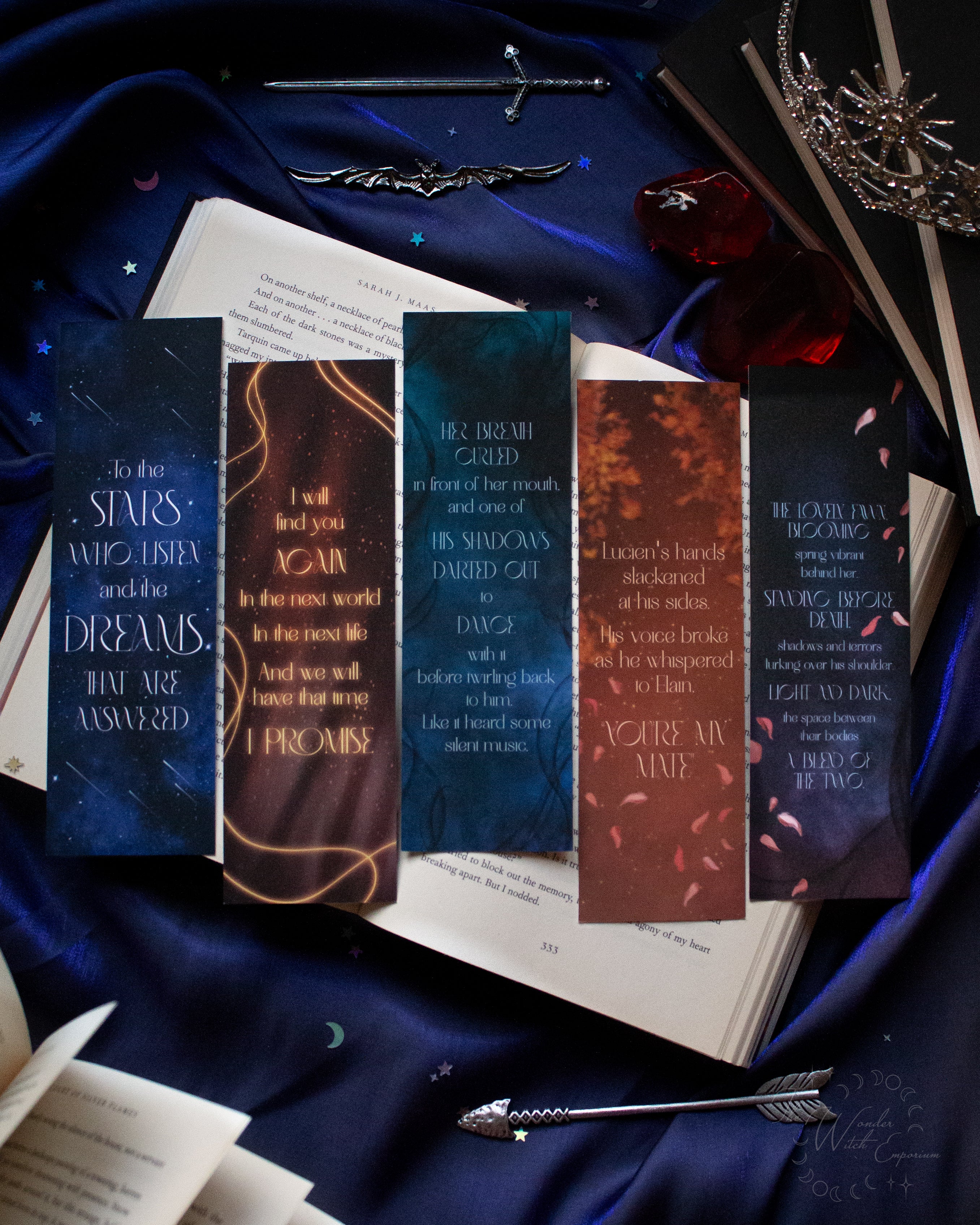 Illumicrate ACOTAR Bookmark newest Set Sarah J Maas