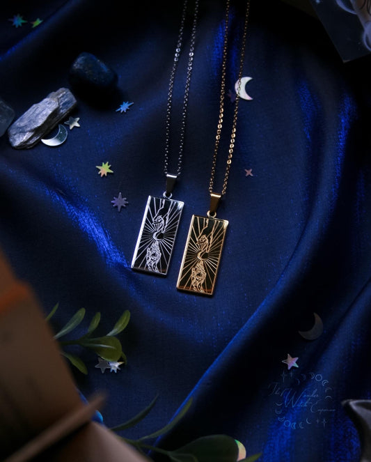The Star Crossed Lovers Necklace - engraved edition